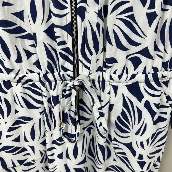 Lilly Pulitzer Womens Blue White Sessile Rayon Elastic Wasit Zip Shift Dress 4 - Picture 7 of 8